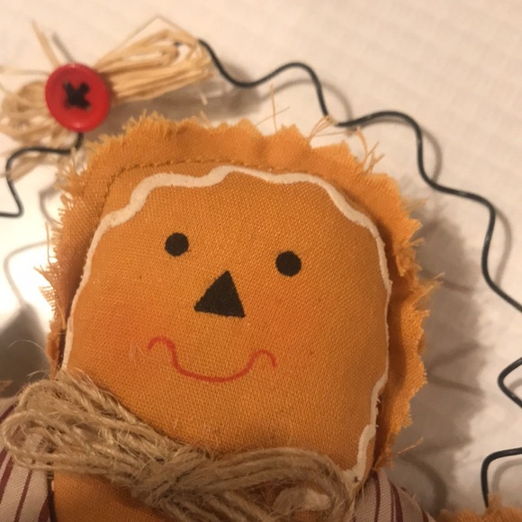 Vintage set if 3 ginger bread cookie Christmas tree ornaments & one canvas bag - Picture 9 of 16